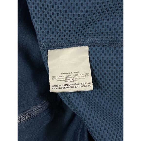 Nike Dri-Fit LiveStrong Blue 1/4 Zip Pullover Long Sleeve Sweater Sz M - Picture 6 of 7